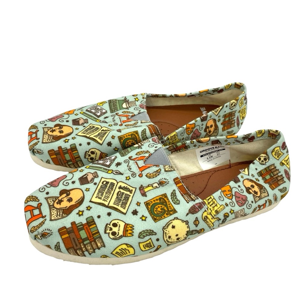 Groove Bags Women's Shakespeare Slip On Flats Shoes Size 6.5
